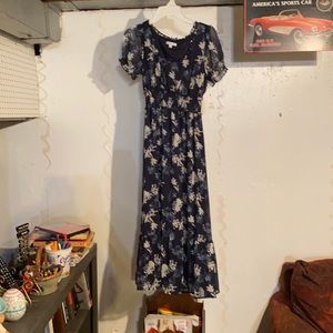 Ophelia Roe Blue Floral Dress